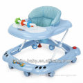 8 wheels blue Baby Walker with toys and music